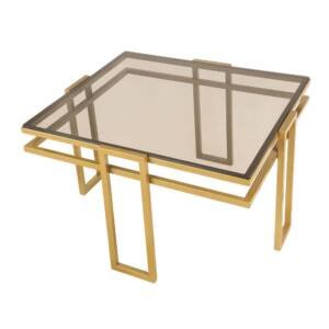 | طاولة قهوة رئيسية من الاستيل المذهب