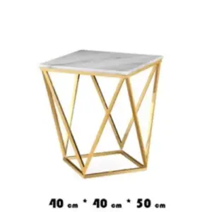 | طاولة خدمة من الاستيل المذهب