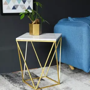 | طاولة خدمة من الاستيل المذهب