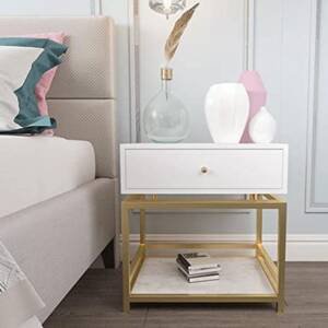 طاولة جانبية بدرج ورف مميزة 3 | طاولة جانبية بدرج ورف مميزة