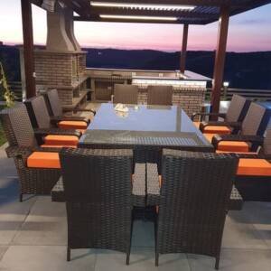 | سفرة طعام خارجية مميزة مع كراسي