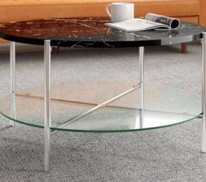 طاولة قهوة دائرية رخام فخمة 2 | طاولة قهوة دائرية رخام فخمة