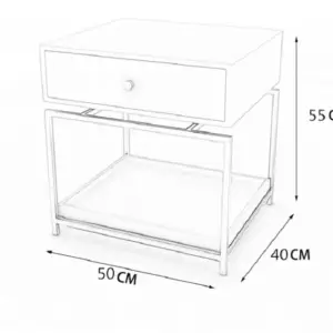 طاولة جانبية بدرج ورف مميزة 6 | طاولة جانبية بدرج ورف مميزة