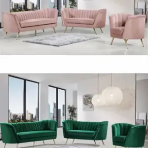 كنبة مودرن من الخشب الصلب والستيل المذهب 6 | كنبة مودرن من الخشب الصلب والستيل المذهب