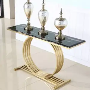 كونسول مدخل تصميم ايطالى الاستيل المذهب