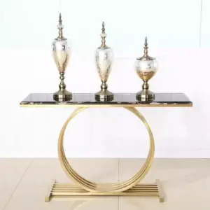 كونسول مدخل تصميم ايطالى الاستيل المذهب