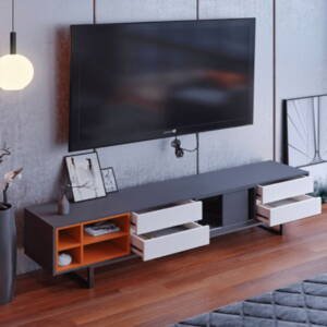 | طقم طاولات قهوة وتلفاز مودرن شيك