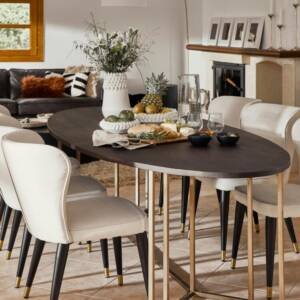 | طاولة طعام دائرية تصميم ايطالى مميز