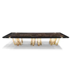 | طاولة طعام رخام فاخرة بتصميم اسبانى مع كراسي