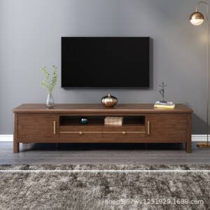 | طاولة تلفاز من الخشب الفاخر تصميم ايطالى