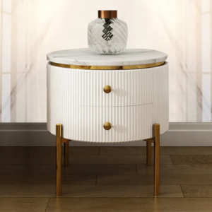 | طاولة خدمة جانبية دائرية فاخرة