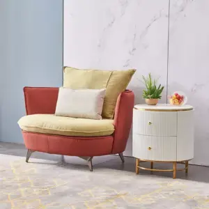 | طاولة خدمة جانبية دائرية فاخرة