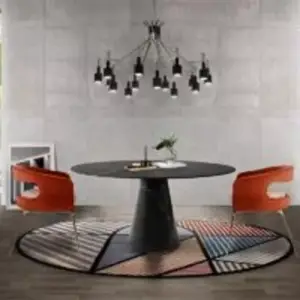 | طاولة طعام مودرن بتصميم دائري ملكي فاخر