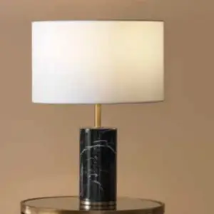 | مصباح جانبي شيك من الرخام الاسود الاسبانى