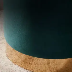 | مقعد بوف دائرى استيلي مذهب مميز