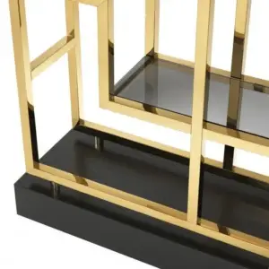 | وحدة التخزين الستيل المذهبة الفخمة