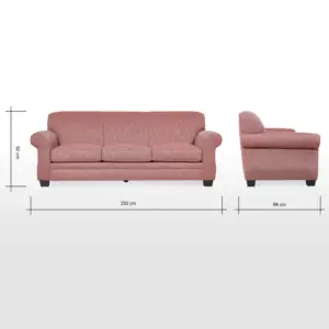 | كنبة ثلاثية قماشية من أوكلاند