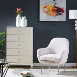 كرسي مودرن مخملي بمسند ذراعين 3 | كرسي مودرن مخملي بمسند ذراعين