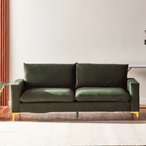 | كنبة ثلاثية مخملية بتصميم دوريا