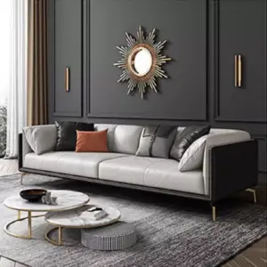 | كنب مودرن جلد ايطالي فاخر