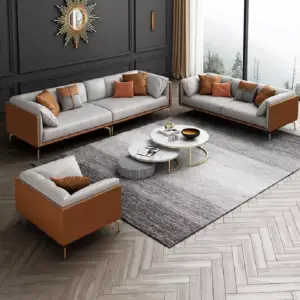 كنب مودرن جلد ايطالي فاخر