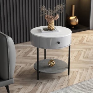 طاولة جانبية مستدير بتصميم مميز 2 | طاولة جانبية مستدير بتصميم مميز