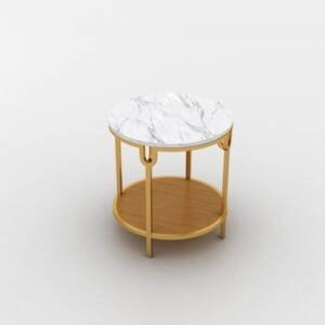 | طقم طاولة جانبية مع كرسيين