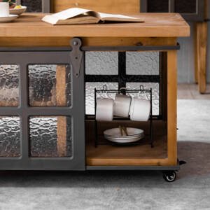 | طاولة قهوة بتصميم ريفي جميل