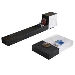 طقم طاولة تلفاز مع طاولة قهوة بتصميم ايطالي فخم 6 | طقم طاولة تلفاز مع طاولة قهوة بتصميم ايطالي فخم