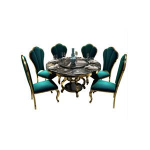 | طاولة طعام دائرية فاخرة