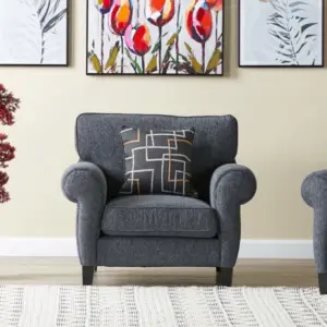 | كرسي مفرد بمساند ذراعين دائرية