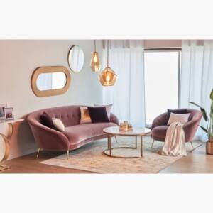 | كرسي مفرد بتصميم مريح منحني الظهر