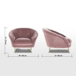 | كرسي مفرد بتصميم مريح منحني الظهر