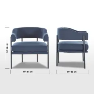 | كرسي مفرد مصمم بتفاصيل استثنائية