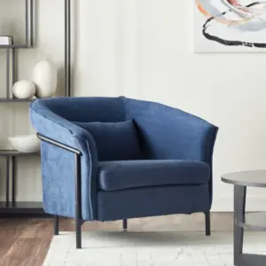 كرسي مريح معدني بتصميم حديث