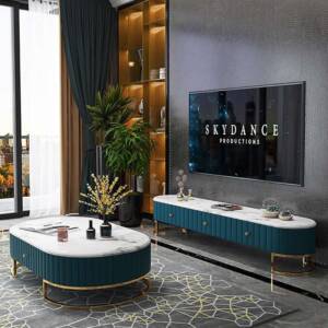 طقم طاولة مجلس مع طاولة تلقزيون 2 | طقم طاولة مجلس مع طاولة تلقزيون