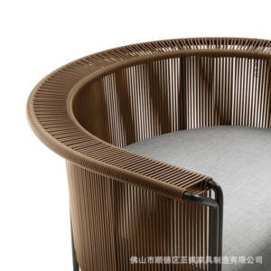 | كرسي خيزران فاخر للجلوس بالخارج