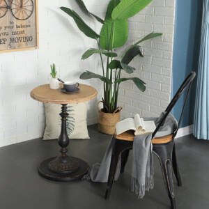 | طاولة خدمة مزدوجة بتصميم ريفي