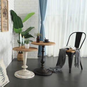 | طاولة خدمة مزدوجة بتصميم ريفي