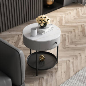 طاولة جانبية مستدير بتصميم مميز 3 | طاولة جانبية مستدير بتصميم مميز