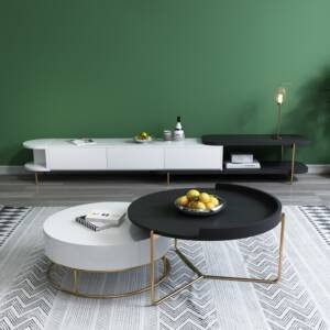 طاولة قهوة مزدوجة بتصميم فاخر 2 | طاولة قهوة مزدوجة بتصميم فاخر