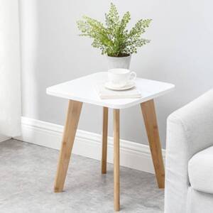 | طاولة جانبية خشبية