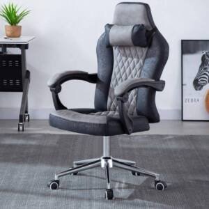 | كرسي ألعاب جلدي متعدد الاستخدام مع مسند متحرك للقدم