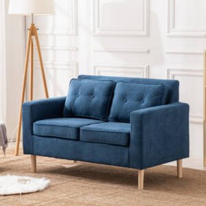 | كنبة مزدوجة قماش بتصميم مودرن