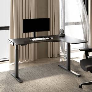 طاولة كمبيوتر بحرف ل قيمنق مميزة 1 طاولة كمبيوتر بحرف ل للقيمنق مميزة