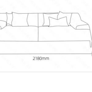 | كنبة بتصميم منخفض بخامات عالية الجودة