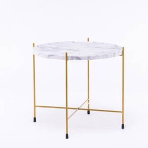 | طاولة جانبية رخامية بسيطة