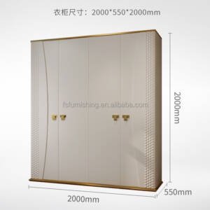 خزانة ملابس فاخرة بأربع أبواب 5 | خزانة ملابس فاخرة بأربع أبواب