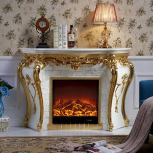 ديكور مدفئة كلاسيكية بتصميم مميز