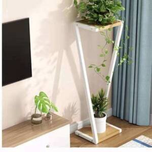 | ارفف زهور من الخشب بتصميم مميز